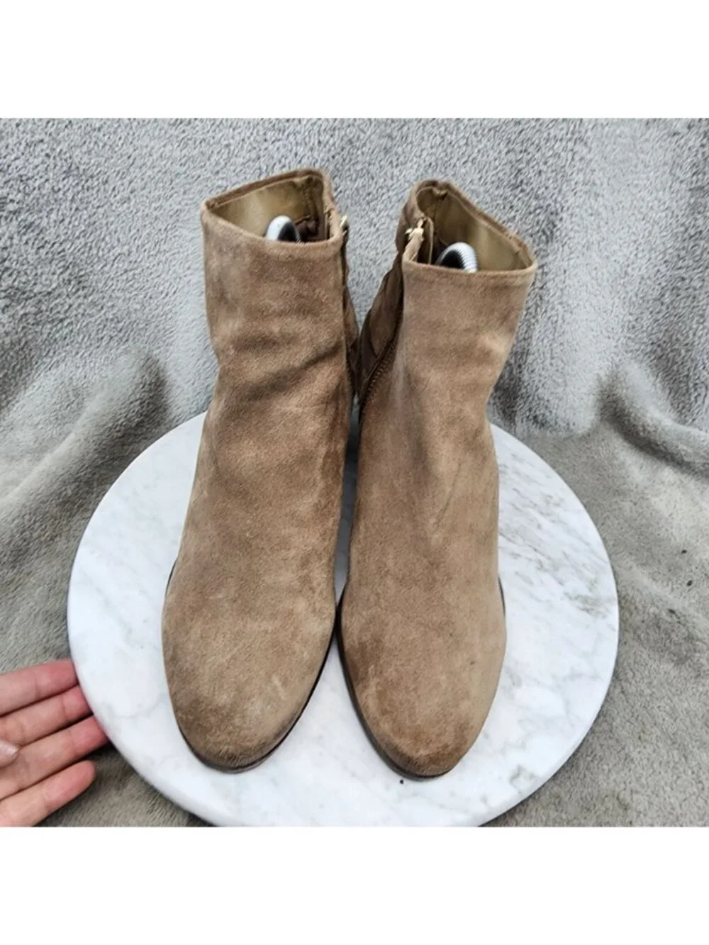 Sam Edelman Shoes Womens Size 8.5 Brown Suede Ankle Booties *Read*